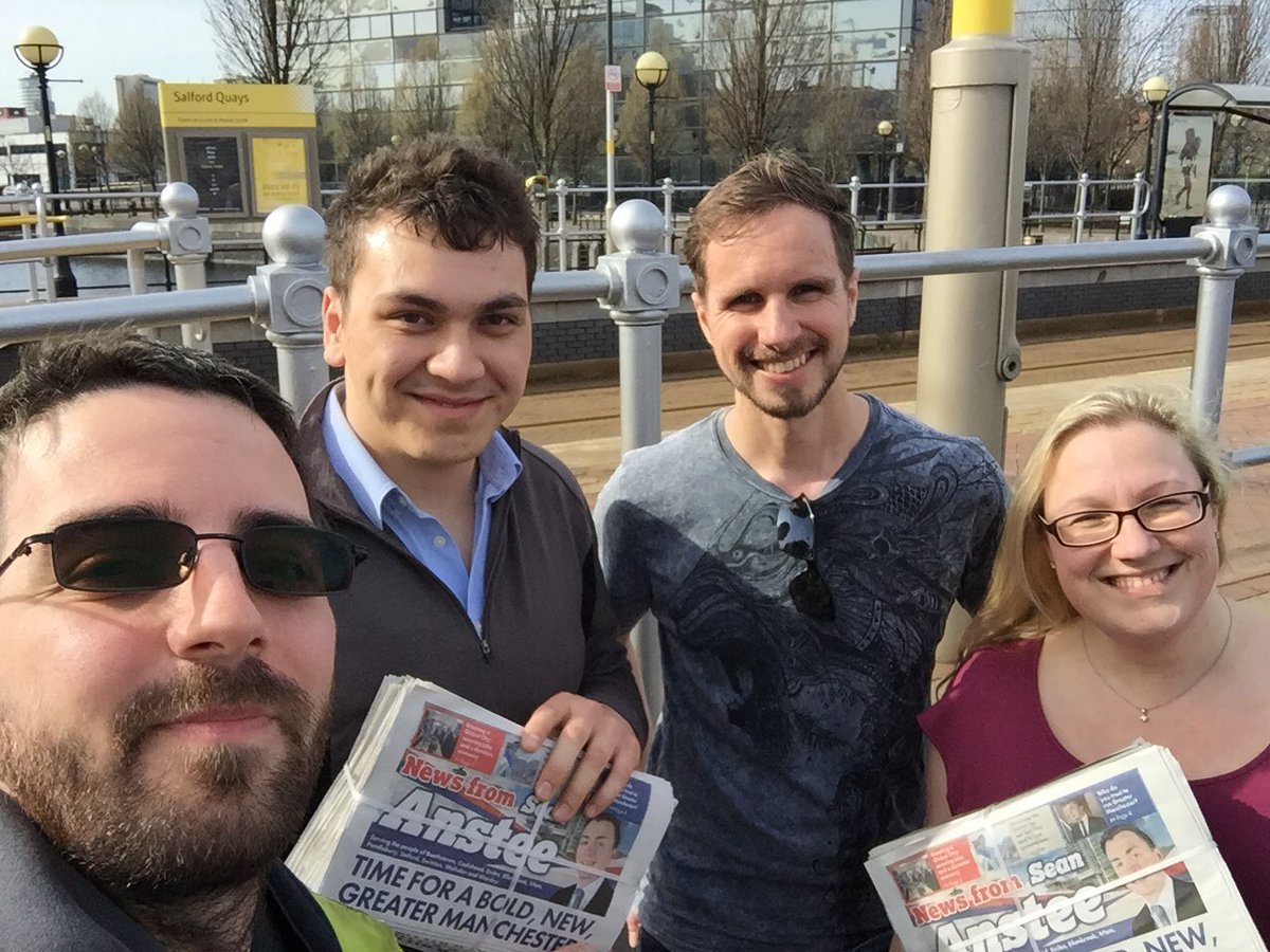 MCawdrey's tweet image. Great day to be out delivering for @seananstee in #Salfordquays #SeanForMayor