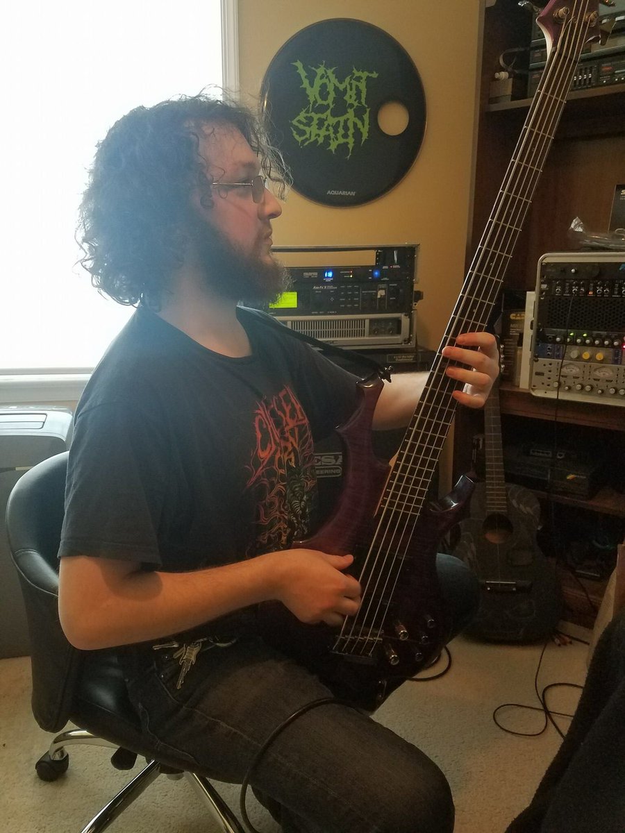 throneofbotis's tweet photo. Day of 3 of 3. TIME FOR BASS! The songs are about 95% done at this point. Recording is finished keep an ear out https://t.co/JMQREOf3qY