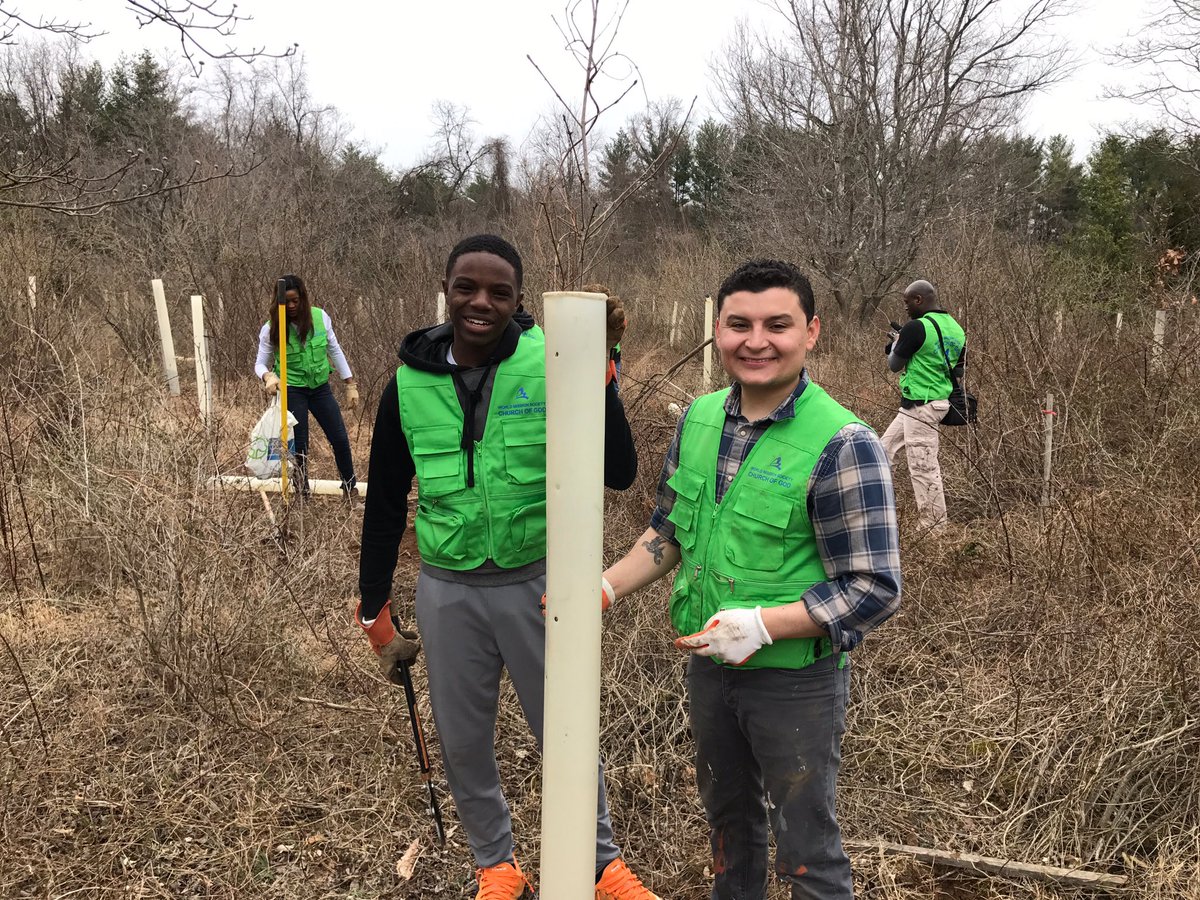 WMSCOGEastCoast's tweet image. Volunteers are happy to work together in unity. #treepreservation