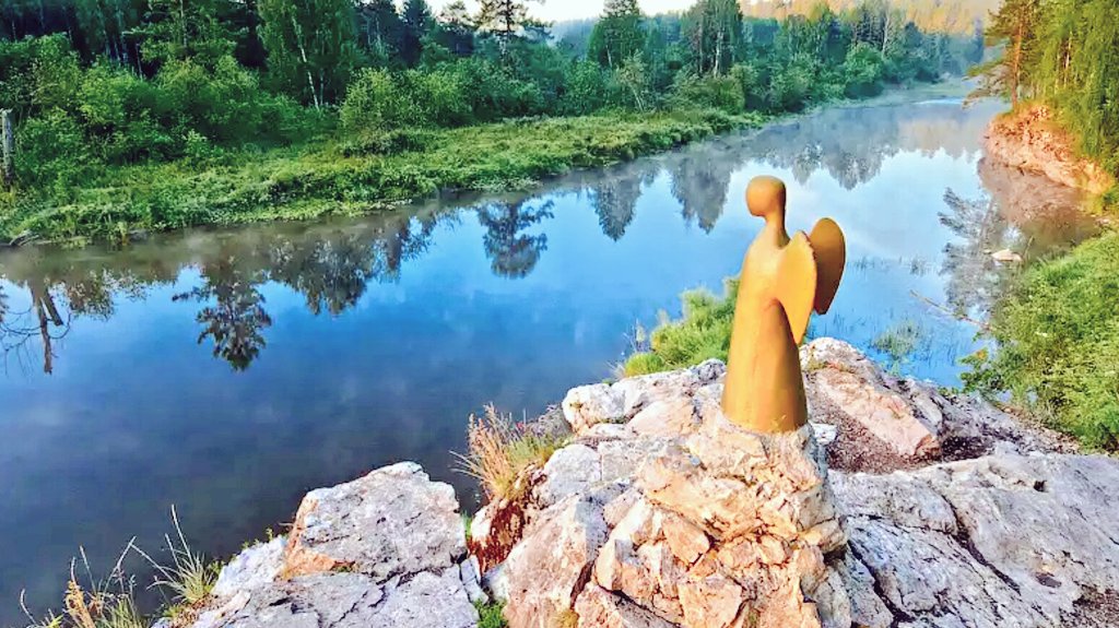Урал. Природный парк "Олень ручьи" Ангел Единой надежды.
#Россиявфокусе #урал #надежда #природныйпарк #путешествия #река #Серга