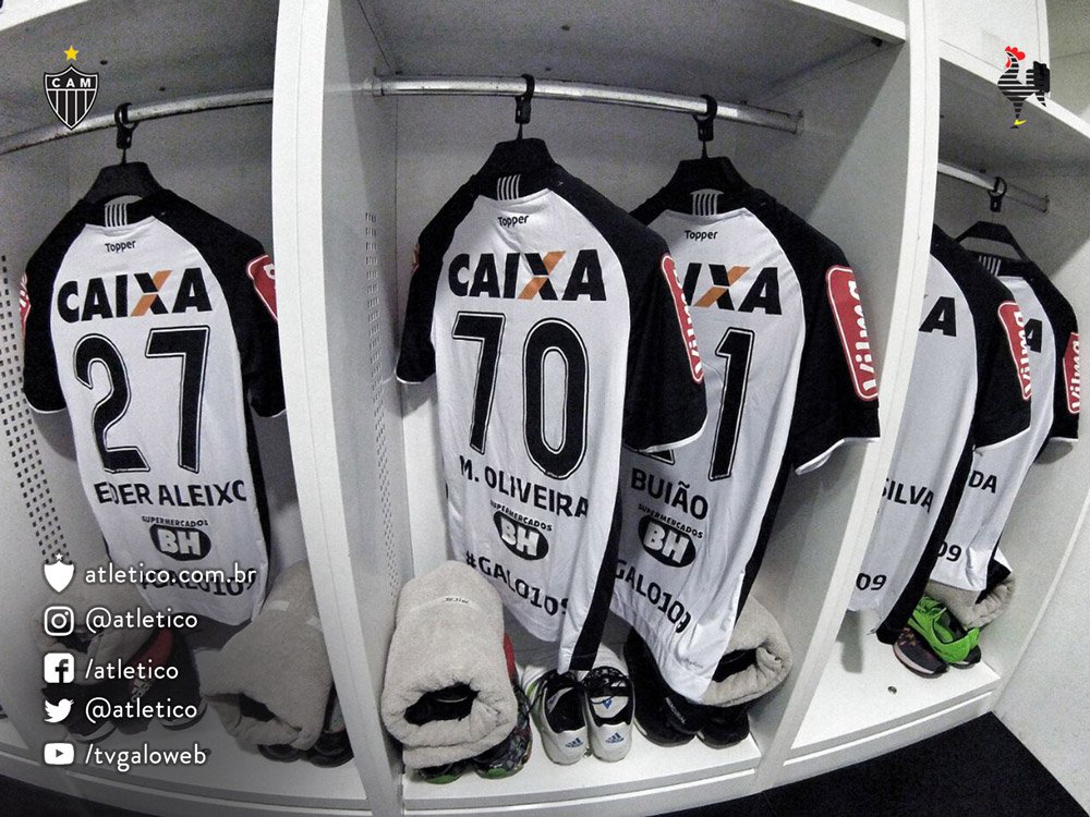 Atletico's tweet photo. Camisas que serão utilizadas no jogo contra a URT estampam nomes de ídolos (ex-jogadores): https://t.co/wWs1CnLw6a #Galo109 #PaixãoDoPovo https://t.co/dQlKxV2ykp