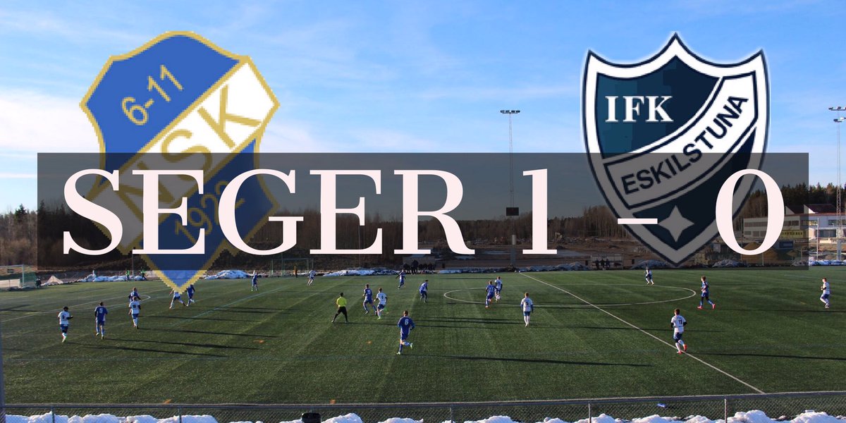 NykvarnsSK's tweet photo. I DM's 1/8 final står NSK's herrar som segrare efter 1-0 hemma mot IFK Eskilstuna (div.3). @LT_Sporten https://t.co/BUHD4q03NF