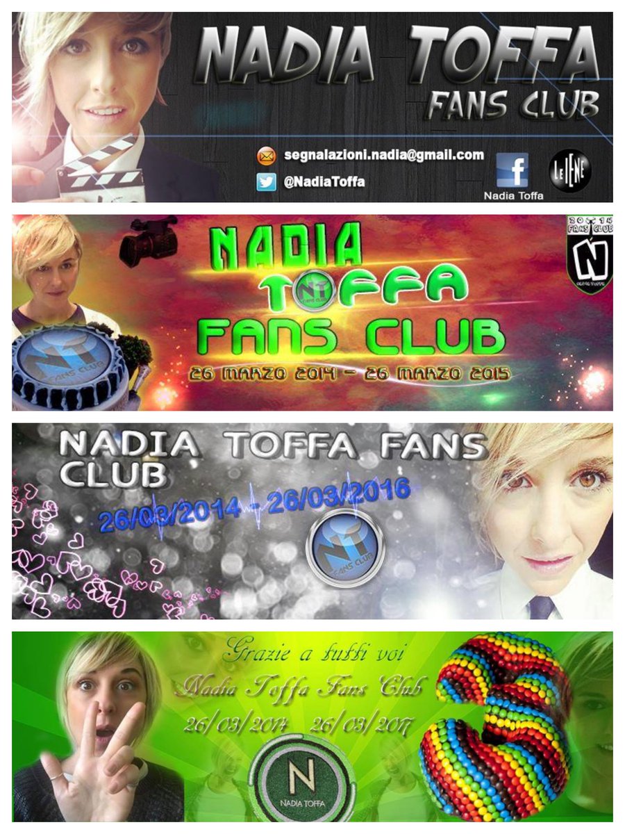 NFansClub1's tweet photo. TRE ANNI all'insegna delle tue feste della tua energia e forza che ci trasmetti GRAZIE @NadiaToffa https://t.co/IgOA5pUJTw