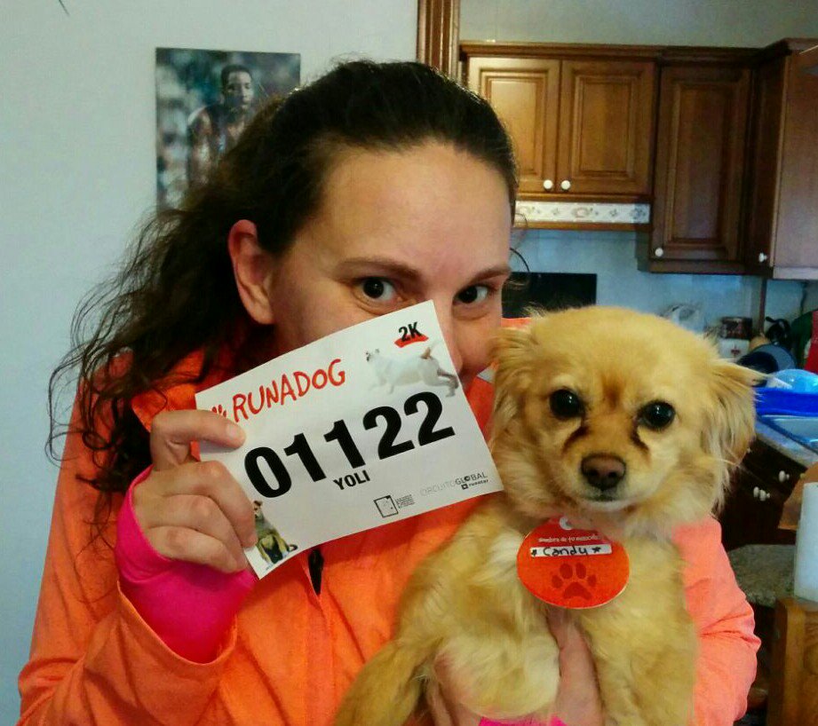 KyshaKilroy's tweet photo. #runadog @runator ¡Candy y servidora corremos por los peluditos! 💪💖 https://t.co/gyWavZ6KRP
