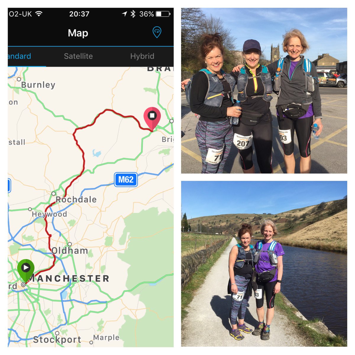 NickyAJ's tweet photo. It's a long way from Manchester to Sowerby Bridge - 50k or 31 miles! @Canalathon done 👍🏼 beautiful day in beautiful scenery 😎 #Canalathon https://t.co/42JyjY6W8G