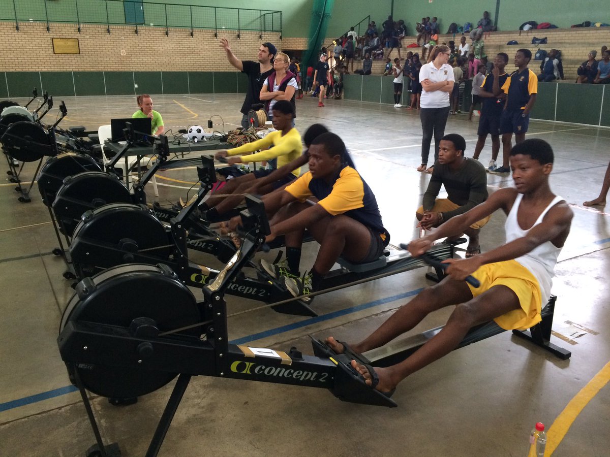 DurbanRowClub's tweet photo. New rowers, Durban High School boys performing well at the KZN Indoor Ergo Champs ! Welll done, the best is yet to come. https://t.co/xWR5GwztzC