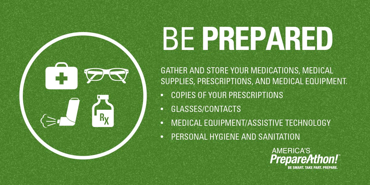 Don’t forget to add basic medical supplies to your emergency supply kit. They may be difficult to replace after a storm. #GetReady