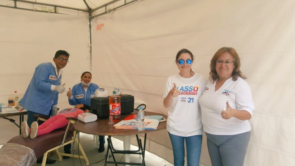 PriscilaCREO's tweet photo. El servicio al pueblo es prioridad brigadas medicas #Cuendina @LassoGuillermo @diegosalgadorib @CesarMongeO #VamosPorElCambio https://t.co/3SpuOOIK2d
