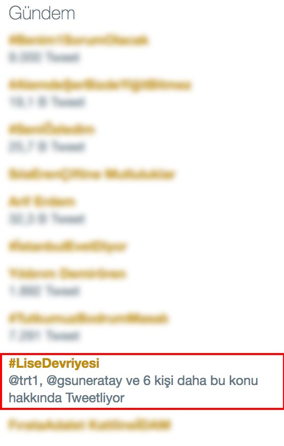 #LiseDevriyesi Twitter gündeminde yerini korumaya devam ediyor! 👏🏻

Bizleri yalnız bırakmayan tüm izleyicilerimize sonsuz teşekkürler 🙏🏻