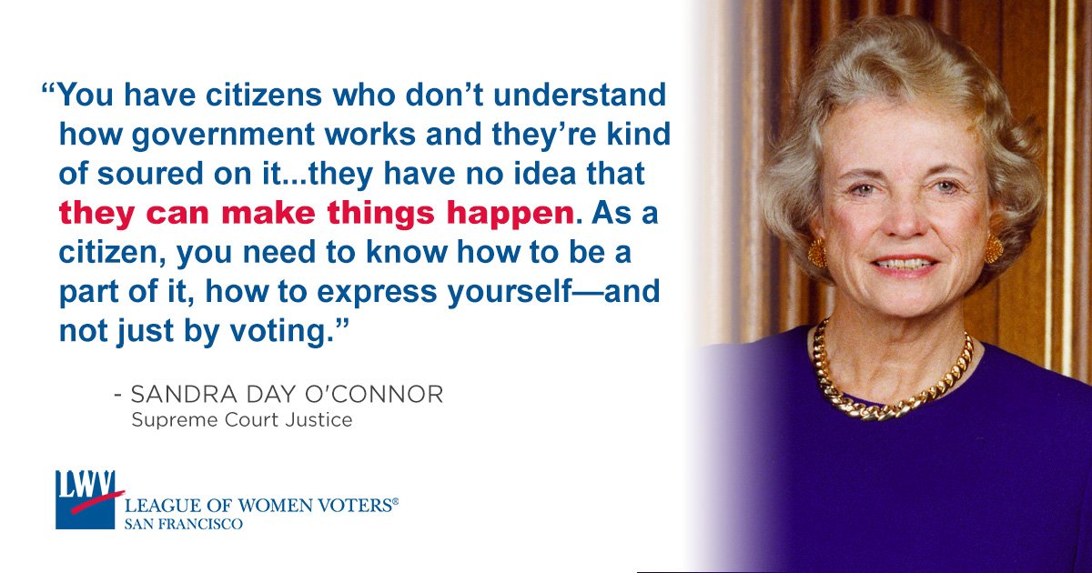 Happy birthday to Sandra Day O\Connor, the first woman to serve as a Supreme Court Justice. 