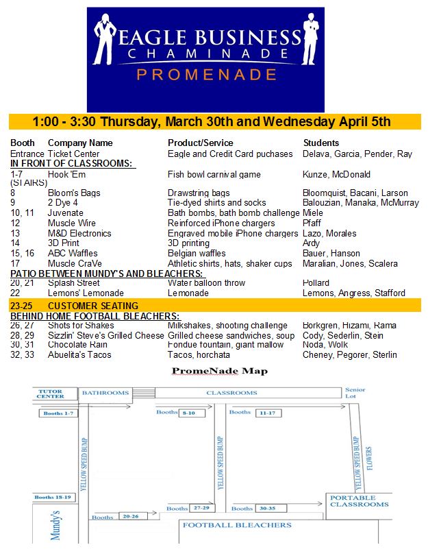 eaglebusiness's tweet photo. PromeNade starts this week.  List of student entrepreneurs here: https://t.co/l902BH9Vpl
