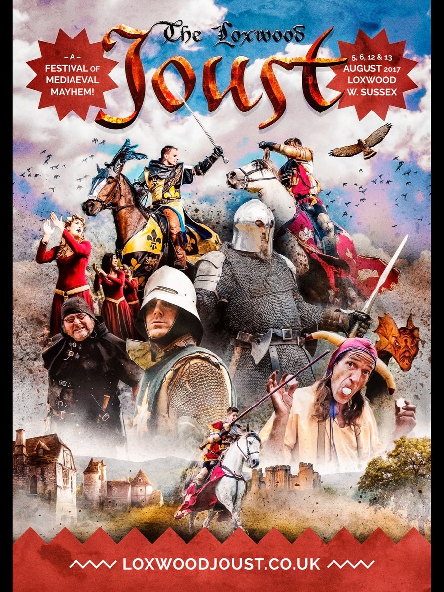 End of hockey season means start of jousting season... made the poster for the <a href="/Loxwoodjoust/">Loxwood Joust</a> this year #blackandgoldknight
