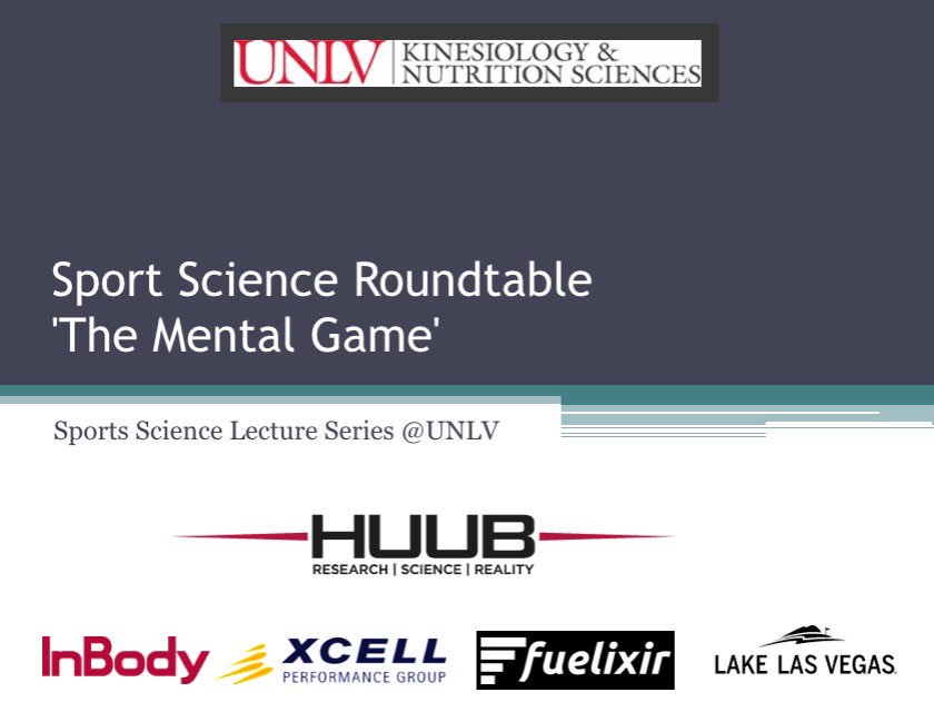 John__Mercer's tweet photo. Great panel discussion with Sport Psych experts: Chi Cubs, Cirque, U Wash Sch of Med, and UNLV #huub #xcell #fuelixir #lakelasvegas https://t.co/cOQUjBdRgG