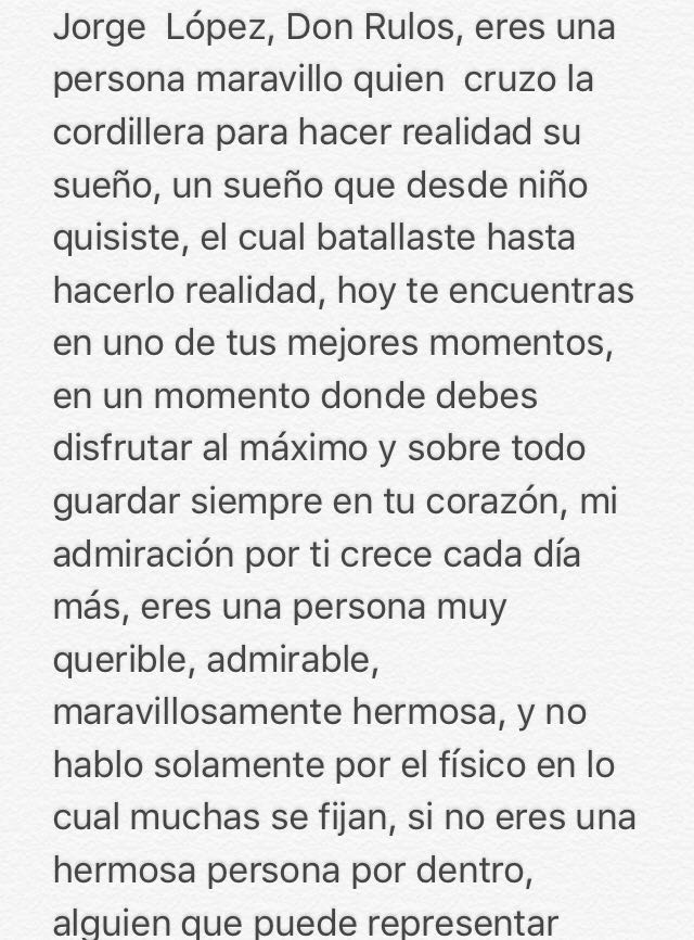 MrsFerrasconi_'s tweet photo. Cuando las palabras son reales @jorgelopez_as te escribí algo espero logres leerlo ❤❤ TE AMO CHILENO ❤❤ https://t.co/bM433I9SJT