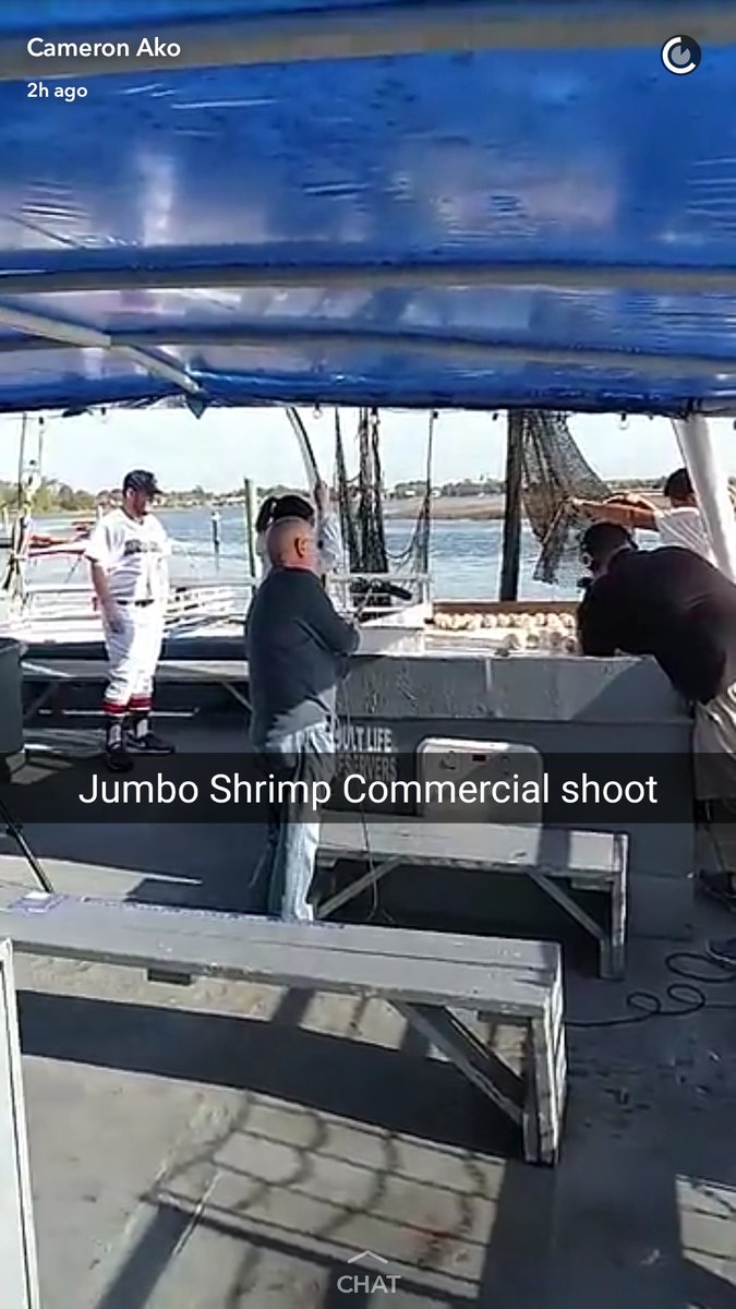 LarryCredle's tweet image. This morning aboard Lady Jane filming of The Jacksonville "Super Shrimp" baseball team commercials. Why not use LJ for your next event.