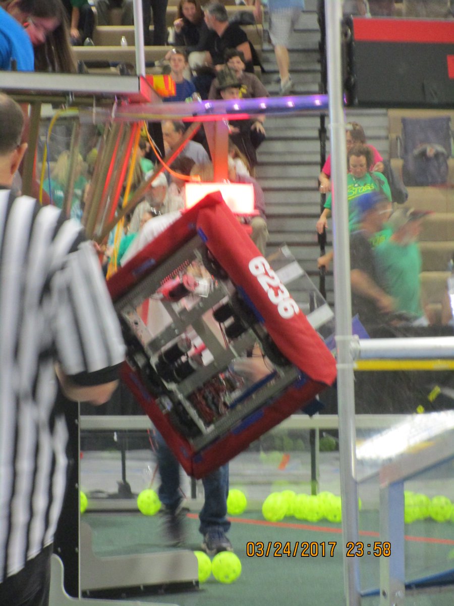 We had a great weekend <a href="/FIRSTChesapeake/">FIRST Chesapeake</a> Central Va District Event. We ranked 21st and won the Team Spirit Award!
#FIRST #omgrobots #FRC