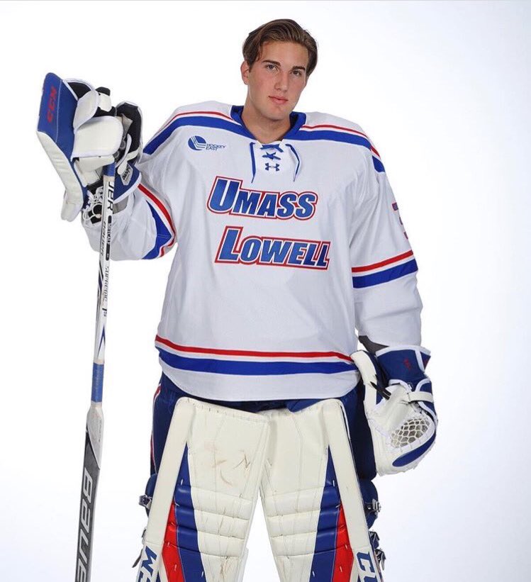 clarahartner's tweet photo. ok but why does our goalie look like ethan craft??? https://t.co/ZLkA4qMWPa