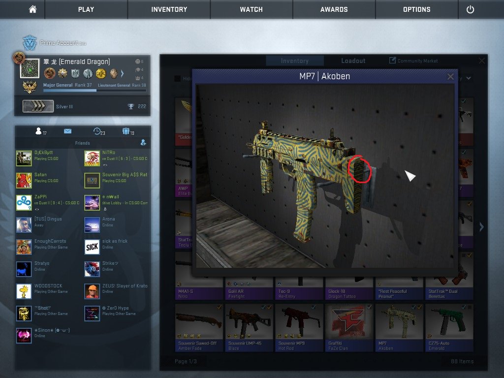 SHAmpharos's tweet photo. @OG_McSkillet Illuminati Pattern on MP7 | Akoben, I checked the skin and it has different patterns #IlluminatiConfirmed https://t.co/bljVj0SMr1
