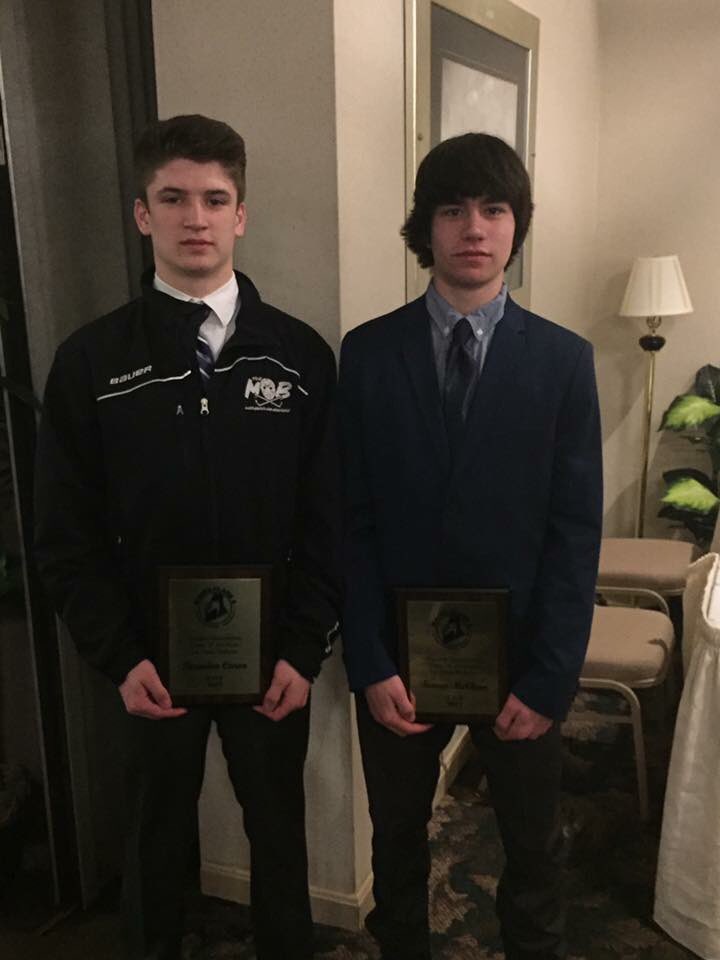 BonnyEagleScots's tweet photo. Congrats to @tmcclure19 and Brandon Caron!  First team All-State! https://t.co/dQSoLb4bup