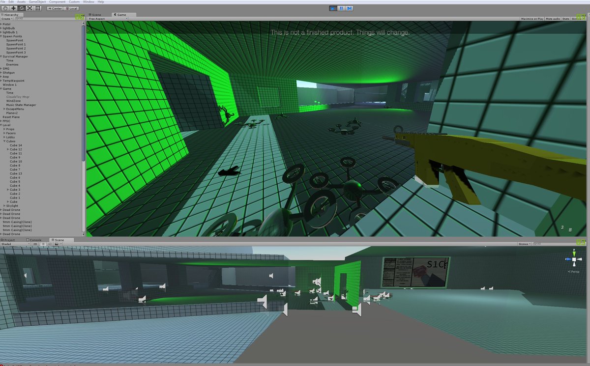 FracturedMindE's tweet photo. Working on wave balancing! I've killed a *lot* of drones. #gamedev #indiedev #S1CK https://t.co/N2EqxDCi8J
