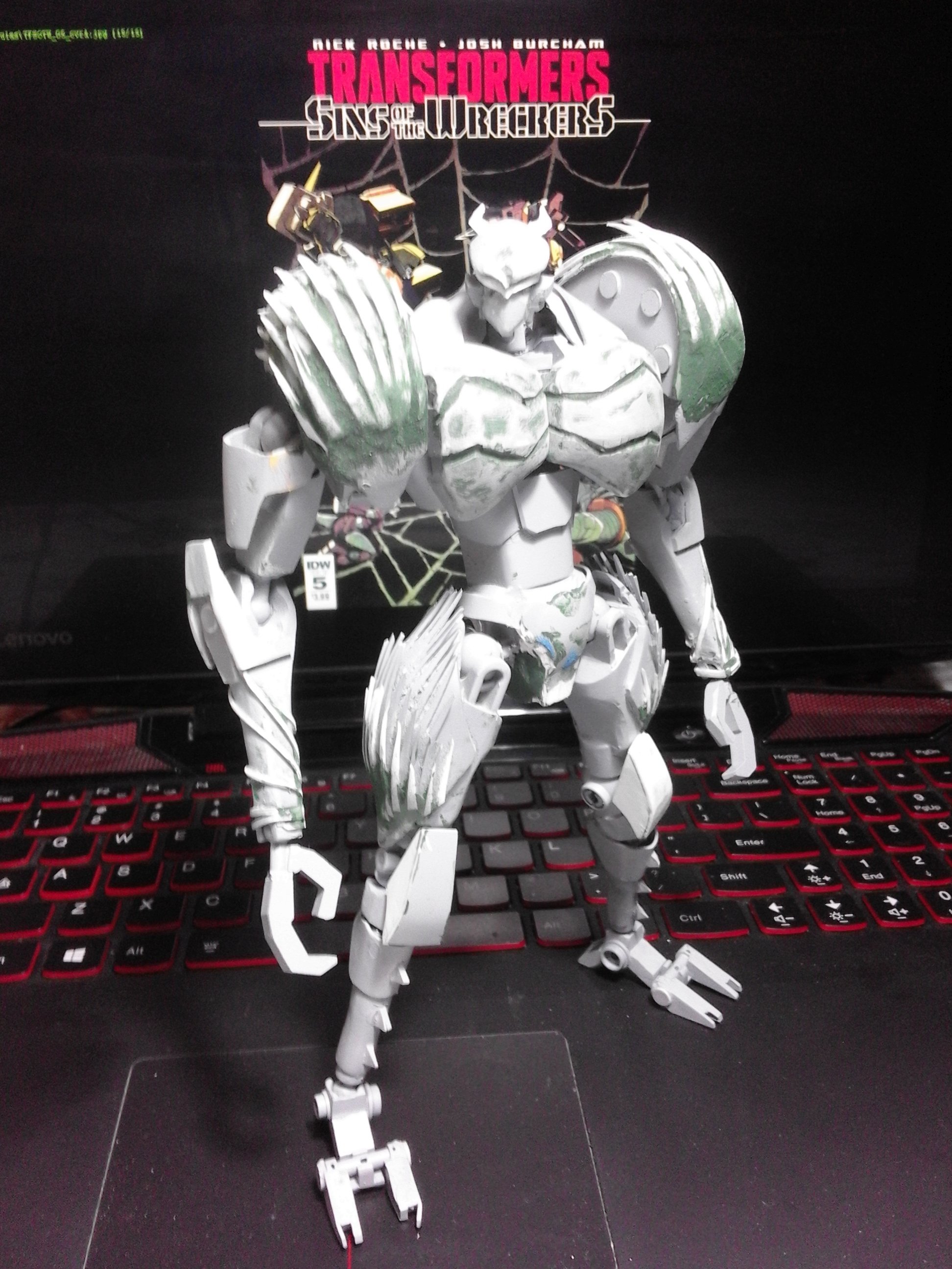 white transformer robot