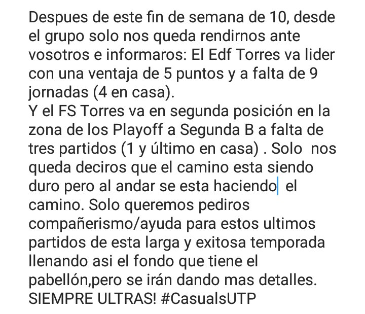 UTPULTRAS's tweet photo. INFORMACIÓN 26/03/17 ULTRAS PARA SIEMPRE!! https://t.co/nqfkCLwWsI