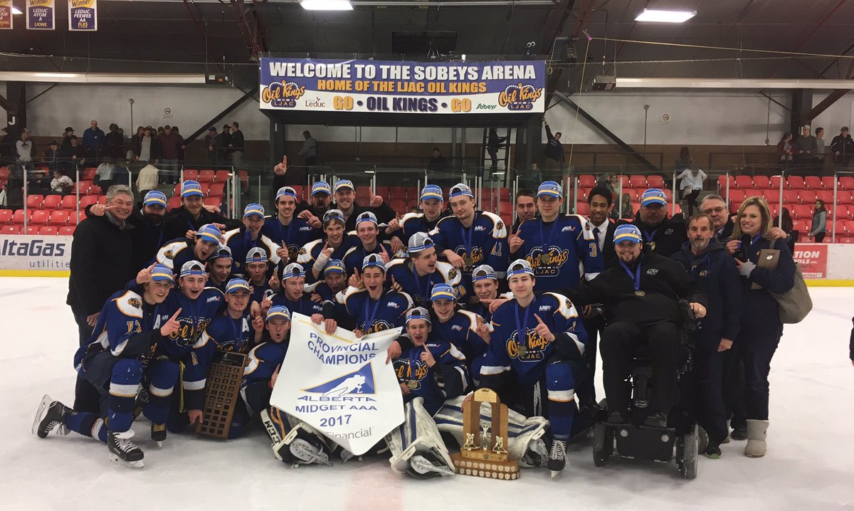 Congratulations to @LeducMAAAOil, your 2017 Midget AAA Provincial champions! #HAProvincials #ATBProvincials