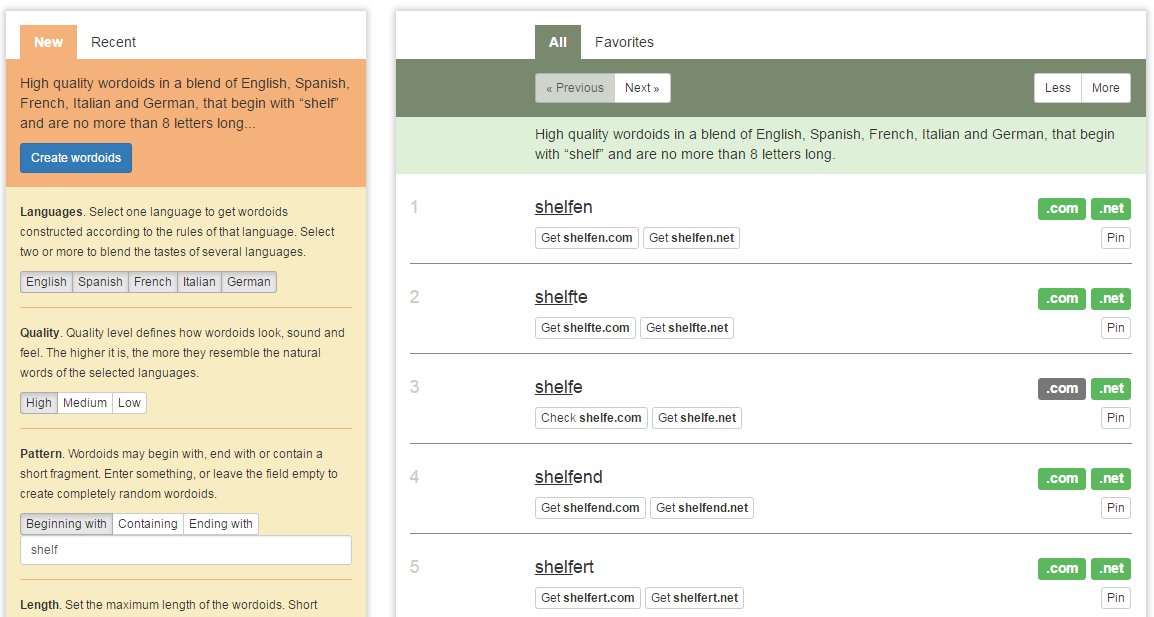 Internet_JetSet's tweet image. Excellent Free Tool to Generate One World Names (domains)
It will help you choose your perfect domain name 
wordoid.com