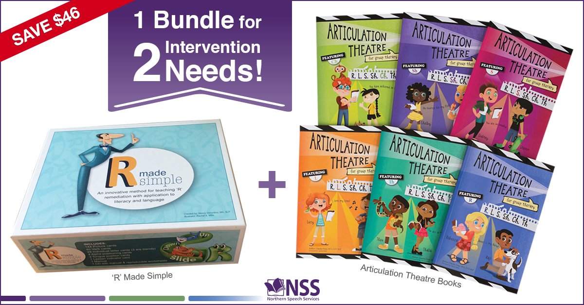 NorthernSpeech's tweet photo. Target #rRemediation with the #RMadeSimple + work on generalizing the sound (& others) w/the #ArticulationTheatre! https://t.co/K1UEMpPVsN https://t.co/id3DghxxH5