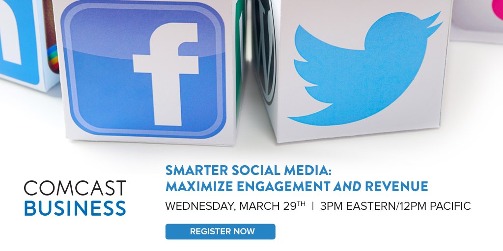 comcastbusiness's tweet photo. Do you have questions on how to improve your #socialmedia efforts? We've got answers. Register for our 3/29 webinar. https://t.co/BWqOSb2wuf https://t.co/h2GzmnzK0g