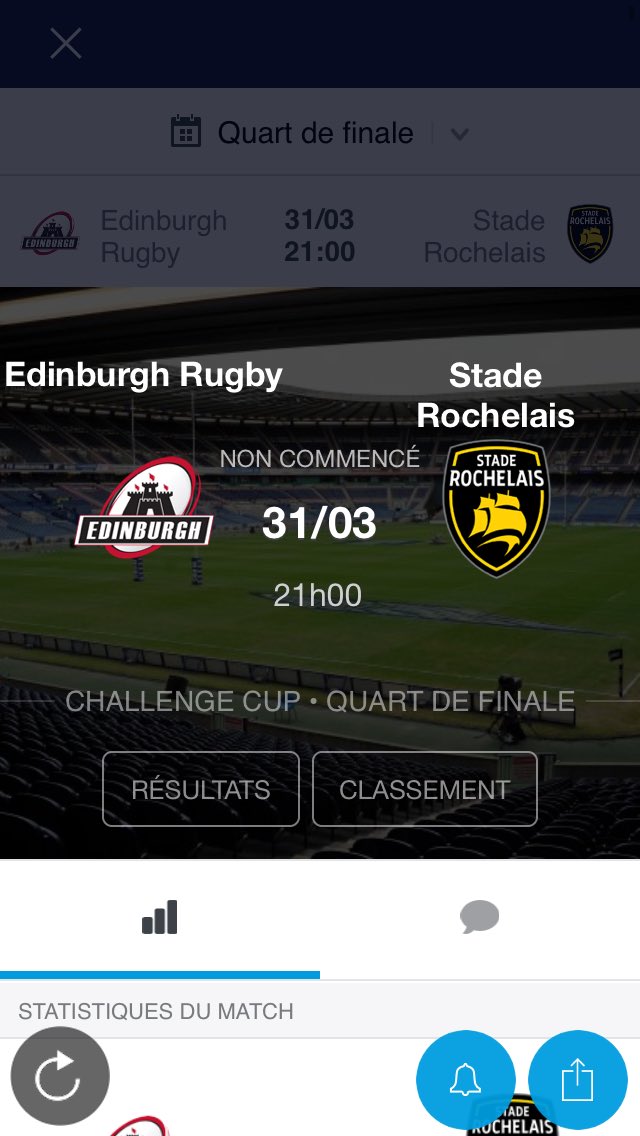 RudzSR's tweet photo. Le @staderochelais peut-il s'offrir une 1ère demi-finale de @ERChallengeCup et une 10e vict. à l'ext. tt compétitions ? 🤔 OUI 😁💪🔥❤ #FievreSR https://t.co/Iq0dNzj3HH
