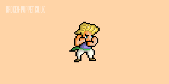 broken_puppet's tweet photo. I am working on a #finalfantasyvi piece. Here is a preview of #sabin. "I'll take that as a compliment". #aseprite #pixel #pixelart https://t.co/D7wUl1Z2gB