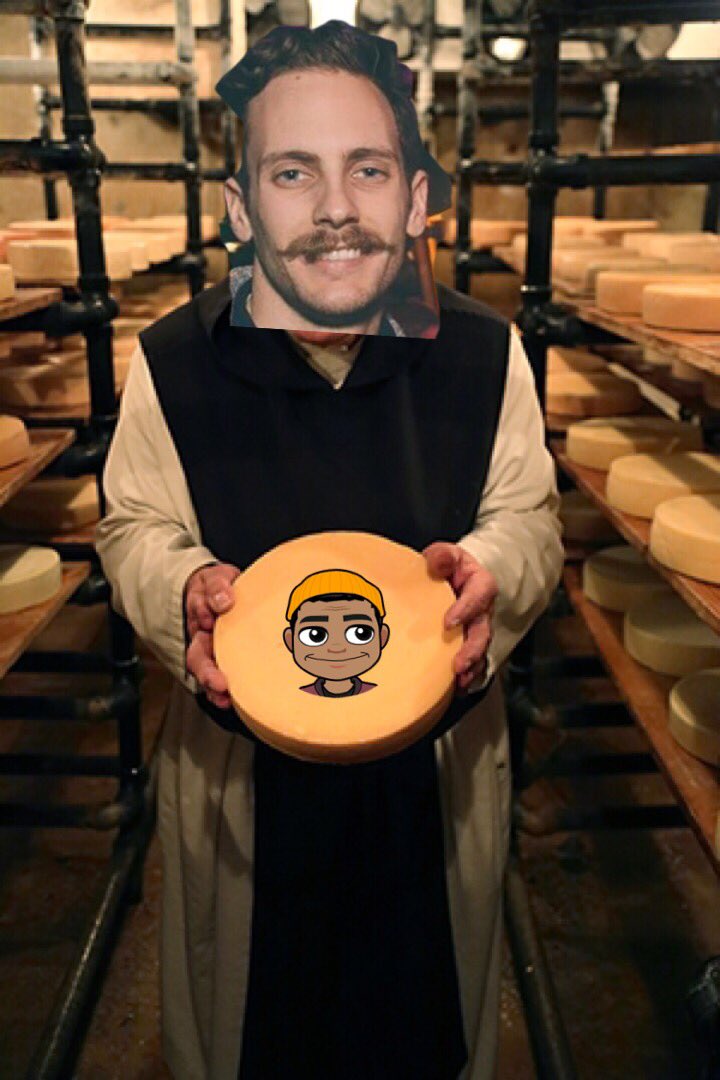 StayingAlive905's tweet photo. What the monk?! Back again for Episode 13: Oka Cheese. We talk Quebec, cheese, and toilet jks  #NoMoreBleeps #SAITPodcast #TorontoPodcast https://t.co/n6e99FNuJ7