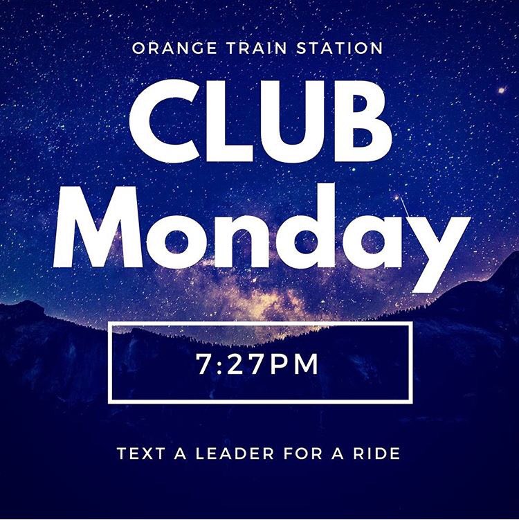 OrangeYL's tweet photo. CLUB tomorrow night!! 7:27 @ the train station https://t.co/wampukTfR4