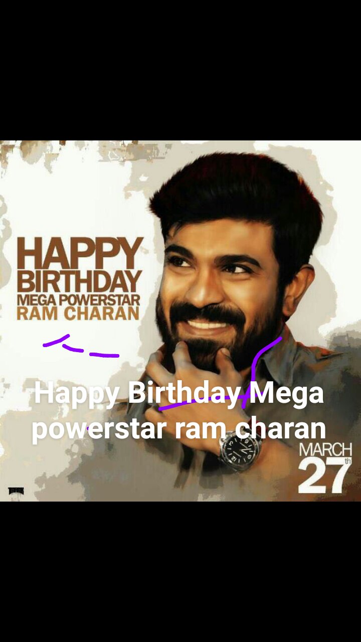 Happy Birthday Mega power star Ram charan 