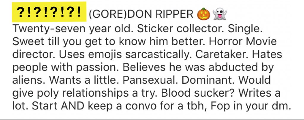 mtzksac's tweet photo. found my new Oc name &amp; bio 😍 https://t.co/MVkyjYTJ1Z