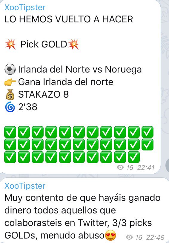 TipstersSpain's tweet photo. Una imagen vale más que mil palabras. Muchas gracias a todos, estamos contentísimos 🙌🙌 
💣3/3💣

#TodosSomosTipstersEspaña
#NosGustaElDinero https://t.co/WVMxLIJ1Sh