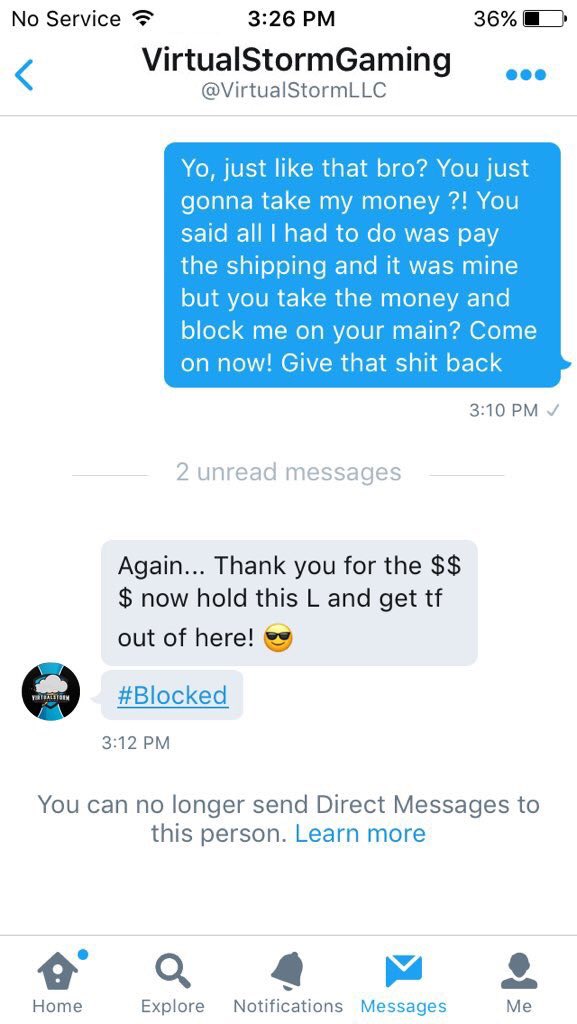 FakeTeamAlert's tweet image. 🚨🚨Fake Team Alert🚨🚨

#Scam #scamalert #fake

Dont trust
@VirtualStormCEO &amp;amp;
@VirtualStormLLC

@DNR_CREW @NightRTs @HyperRTs @Ps48s @PS4CoDFAs