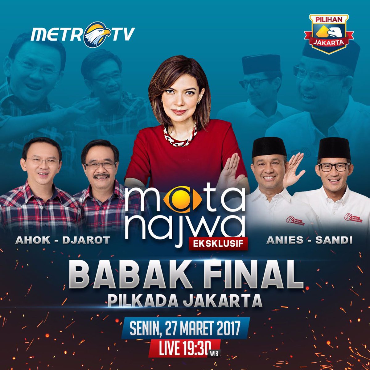 Mata Najwa Bikin Konsep Debat Ahok-Anies Serasa Hillary-Trump metrotvn.ws/yNLyw9gb
