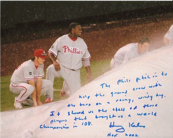 Happy birthday, Harry Kalas.  I\ve shared this many times but the inscription never gets old. 