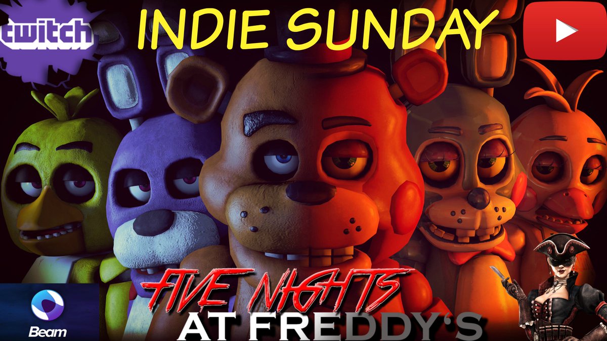 giltsummer5196's tweet photo. Live in 15 @ https://t.co/sMVU8azKhf #FNAF #TripleStream #IndieSunday @StreamersOnline @Retweelgend @TwitchTVGaming @TwitchSharer @Chukkaque https://t.co/vHVRAZVIdq