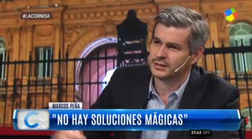 "<a href="/marquitospena/">g</a> No hay soluciones mágicas. Hay un montón de cosas que van a empezar a verse de a poco" #LaCornisa