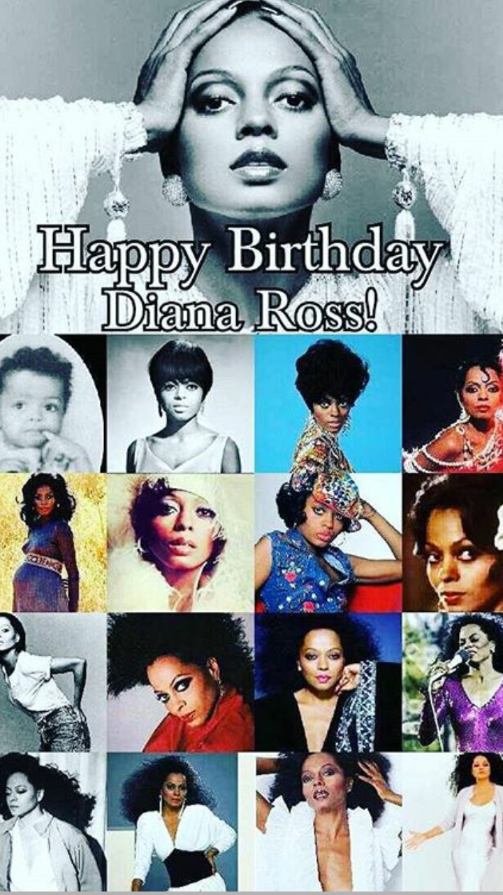 HAPPY BIRTHDAY DIANA ROSS!!! YOU\RE TRULY AN INSPIRATION TO THIS WORLD!!! LOVE YOU ALWAYS QUEEN!!! 