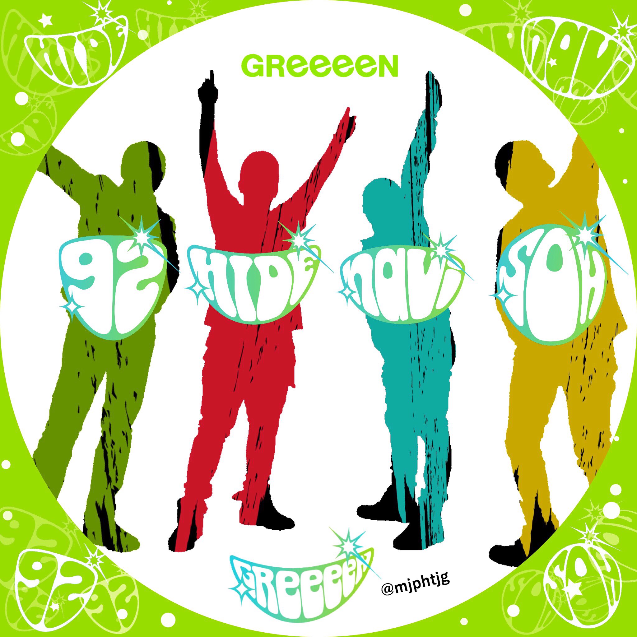 Midori おはようございます Greeeen アイコン画像を作りました Line用です 例 Greeeen トプ画 Line用 メンバーのロゴ画像は Greeeen Sessyuu さんからお借りました T Co Ugryu10l1u Twitter