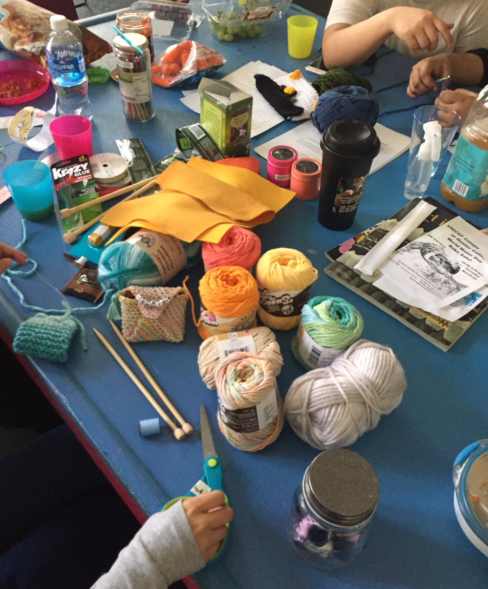 CaKClub's tweet photo. Our colorful yarn spread from last Friday's meeting https://t.co/kC1ejiC9Bz