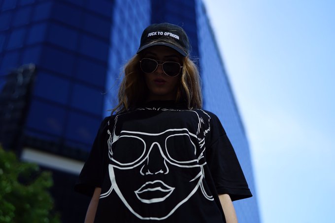 The beautiful Bailey is rockin my brand NEW "Head Game" T Shirt with my "Fuck yo Opinion" hat NOW AVAILABLE