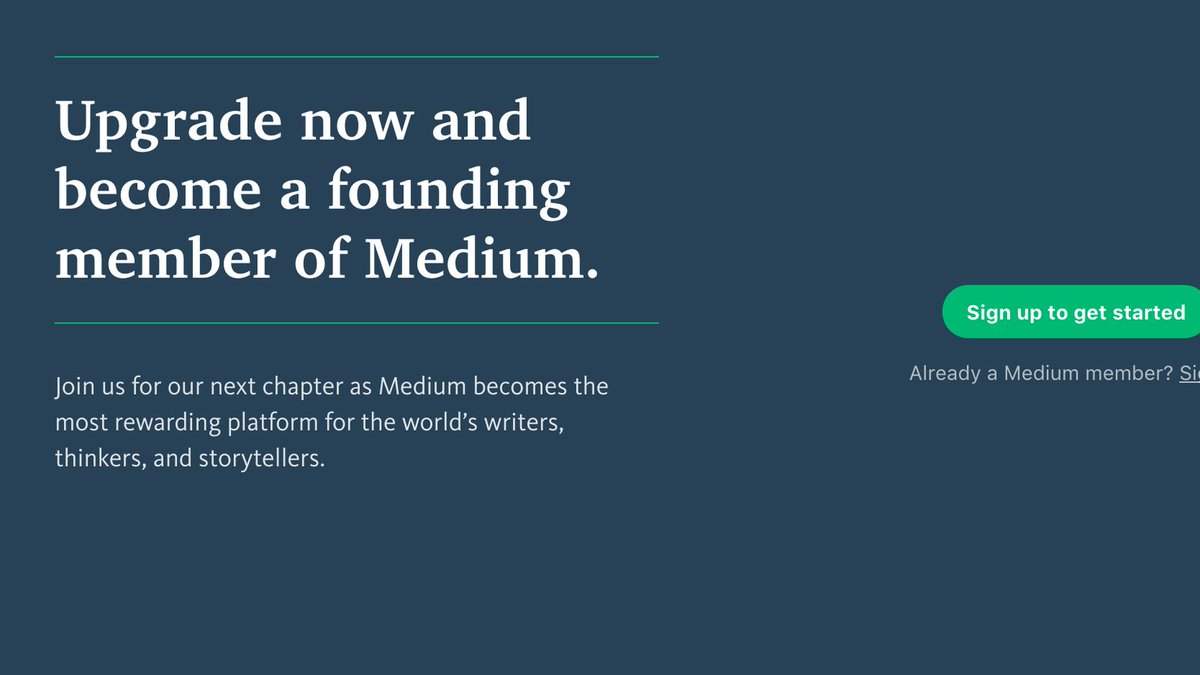 shellshockuk's tweet photo. Medium launches memberships for $5 per month https://t.co/Gr506DzBKf https://t.co/L8Jx30K6GM