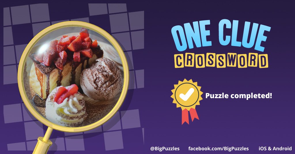 I completed a puzzle in One Clue Crossword. Play now for free!
onecluecrossword.com #OneClueCrossword