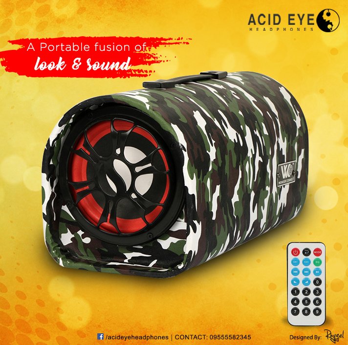 acideyeofficial's tweet photo. Acid Eye #Acideye #Sound #Music #Portable #Speakers #BuyNow #Get_It
An Amazing combination of style &amp; Sound. https://t.co/JQRgNkweOc