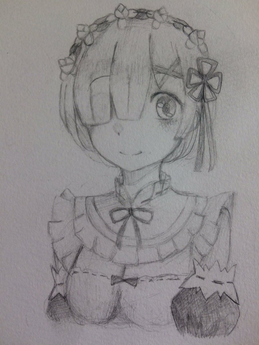まっひーまっひー Twitterren レムりん描き終わった Owo 絵描きさんと繋がりたい リゼロ レムりん レム